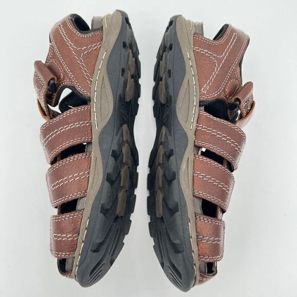 Dr. Scholl’s Men’s Memory Foam Cool Fit Comfort Sandals Size 8 Brown Fishing main image 5